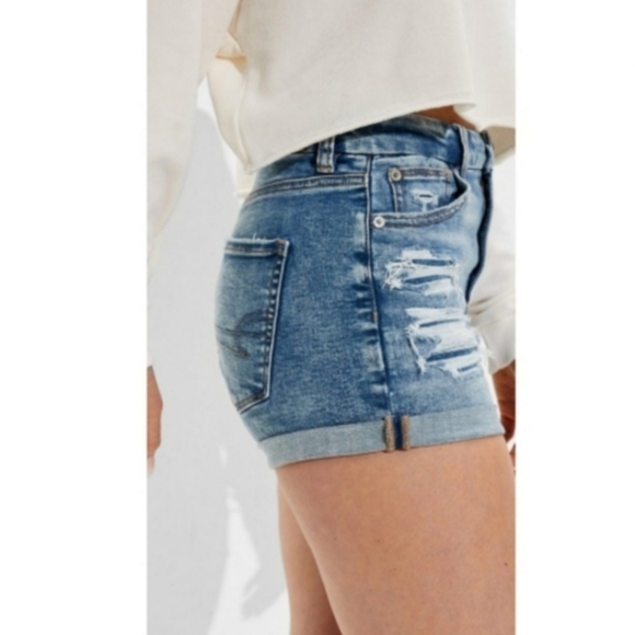 American Eagle Hi-Rise Shorttie Ne(x)t Level Stretch Size 6 - Picture 3 of 14